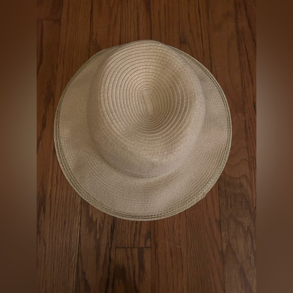 Chico’s Boho Cream Women’s One Size Cream Beachy Coastal Summery Straw Sun Hat